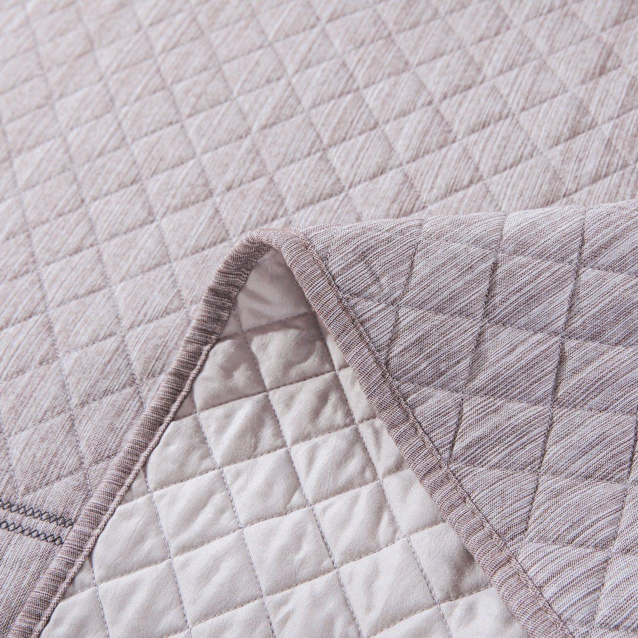 DaDa Bedding Whimsical Lavender Grey Cottage Soft Quilted Coverlet Bedspread Set (JHW866) DaDalogy Bedding Collection
