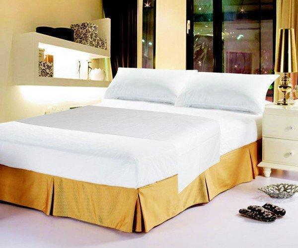 DaDa Bedding White Fitted Sheet Only & Pillow Cases Set (FTS098765) DaDalogy Bedding Collection
