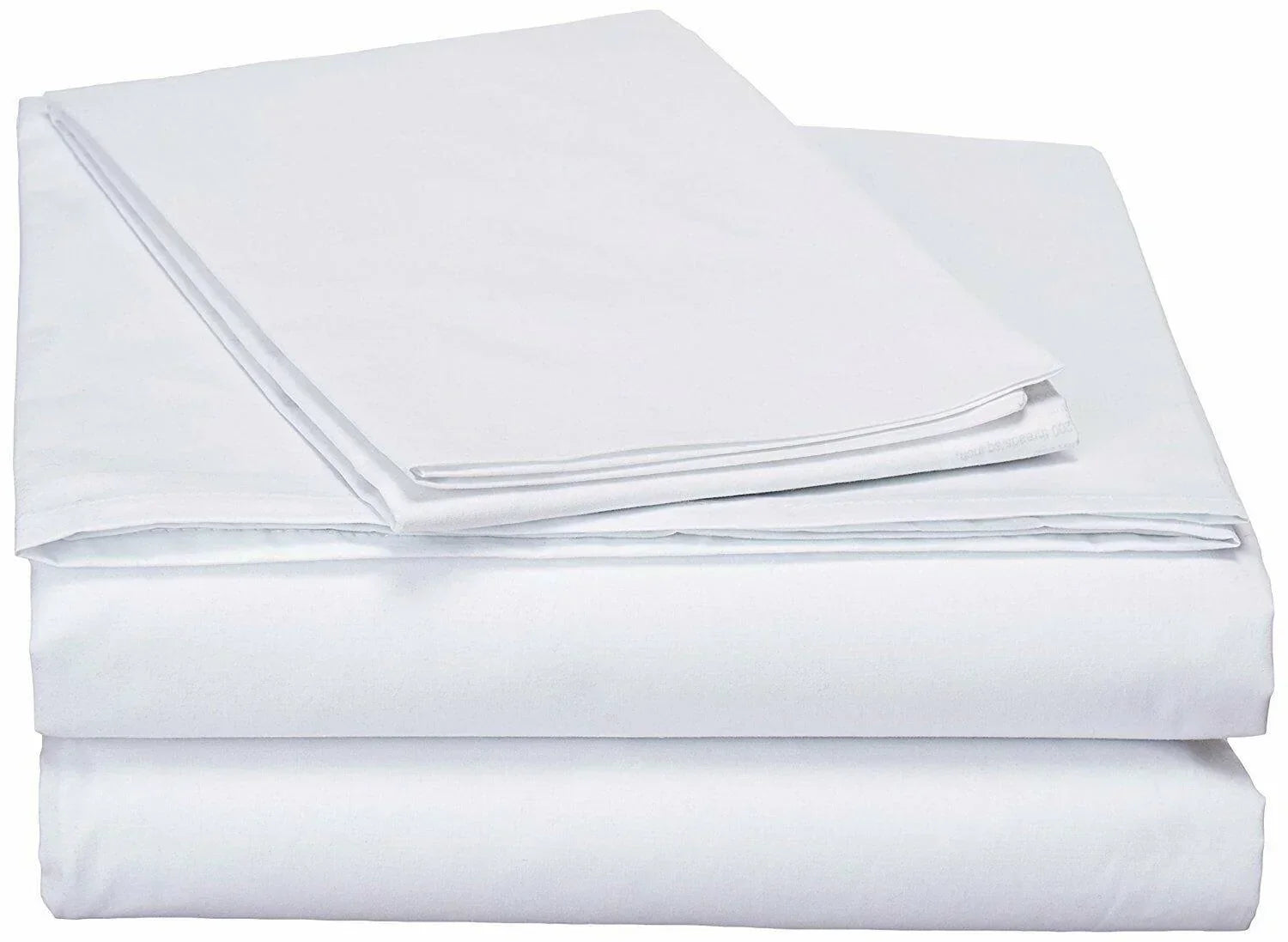 DaDa Bedding White Soft Fitted & Flat Bed Sheets w/ Pillow Cases Set (FSFS098765) DaDalogy Bedding Collection