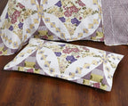 DaDa Bedding Wisteria Cottage Roses Floral Lightweight Quilted Bedspread Set (HS-1003) DaDalogy Bedding Collection