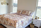 DaDa Bedding Wisteria Cottage Roses Floral Lightweight Quilted Bedspread Set (HS-1003) DaDalogy Bedding Collection