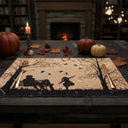 DaDalogy Bedding Set of 4 Pieces Autumn Birds Blessing Tapestry Dining Placemats 13” x 19” (Thanksgiving) DaDalogy Bedding Collection
