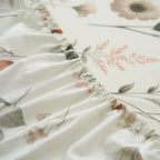 DaDalogy Enchanted Meadow Bed Sheet Set - Floral Harmony in Beige, Rose, and Soft Green, Premium Soft Microfiber, Machine Washable, Deep Pocket 14 - 15 Inches + Flat Sheet DaDalogy Bedding Collection