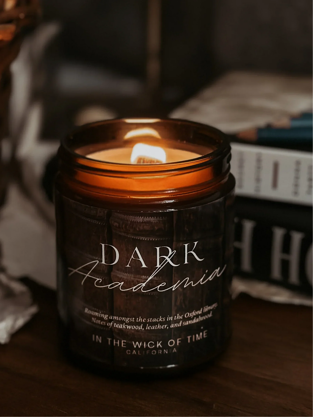 Dark Academia Candle In the Wick of Time