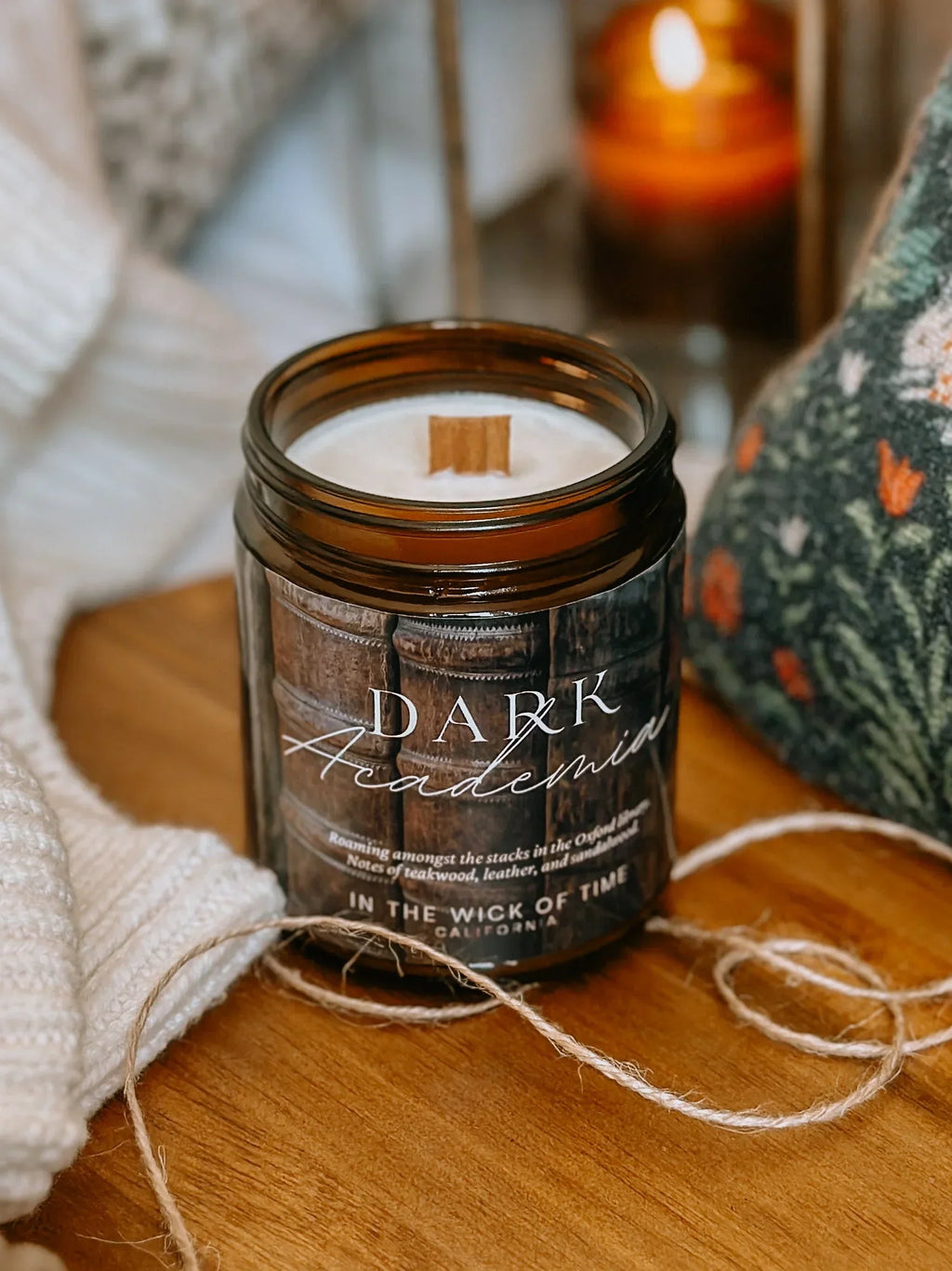 Dark Academia Candle In the Wick of Time