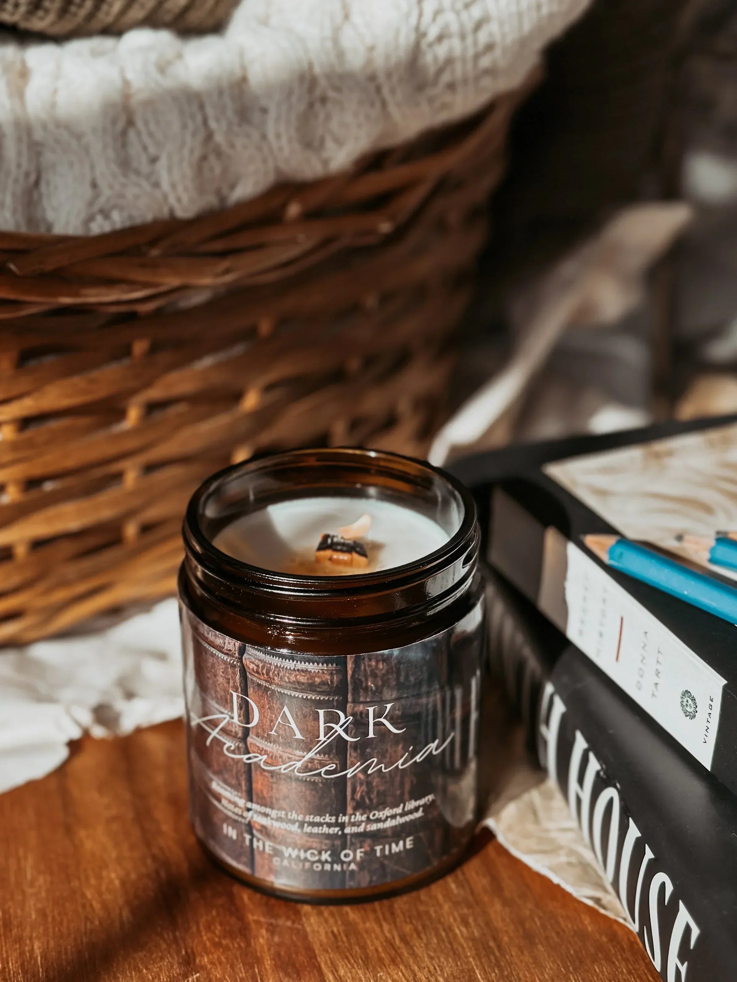Dark Academia Candle In the Wick of Time
