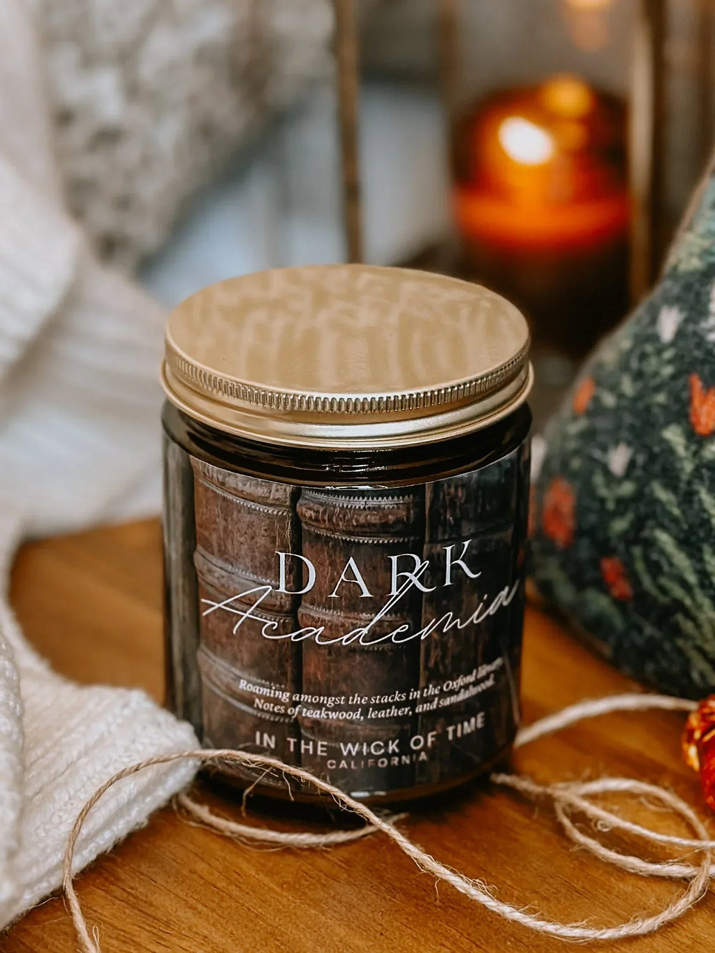 Dark Academia Candle In the Wick of Time
