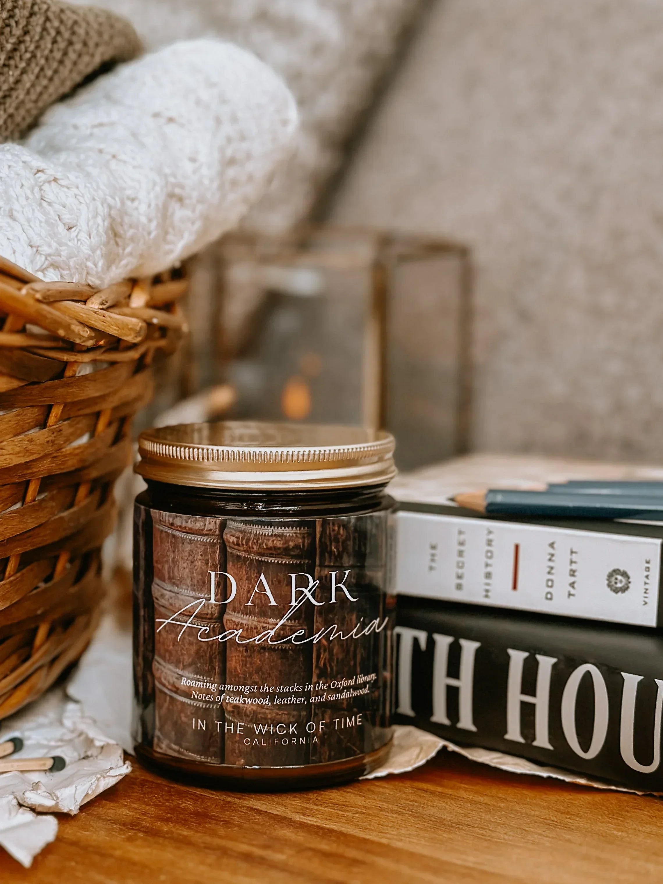 Dark Academia Candle In the Wick of Time