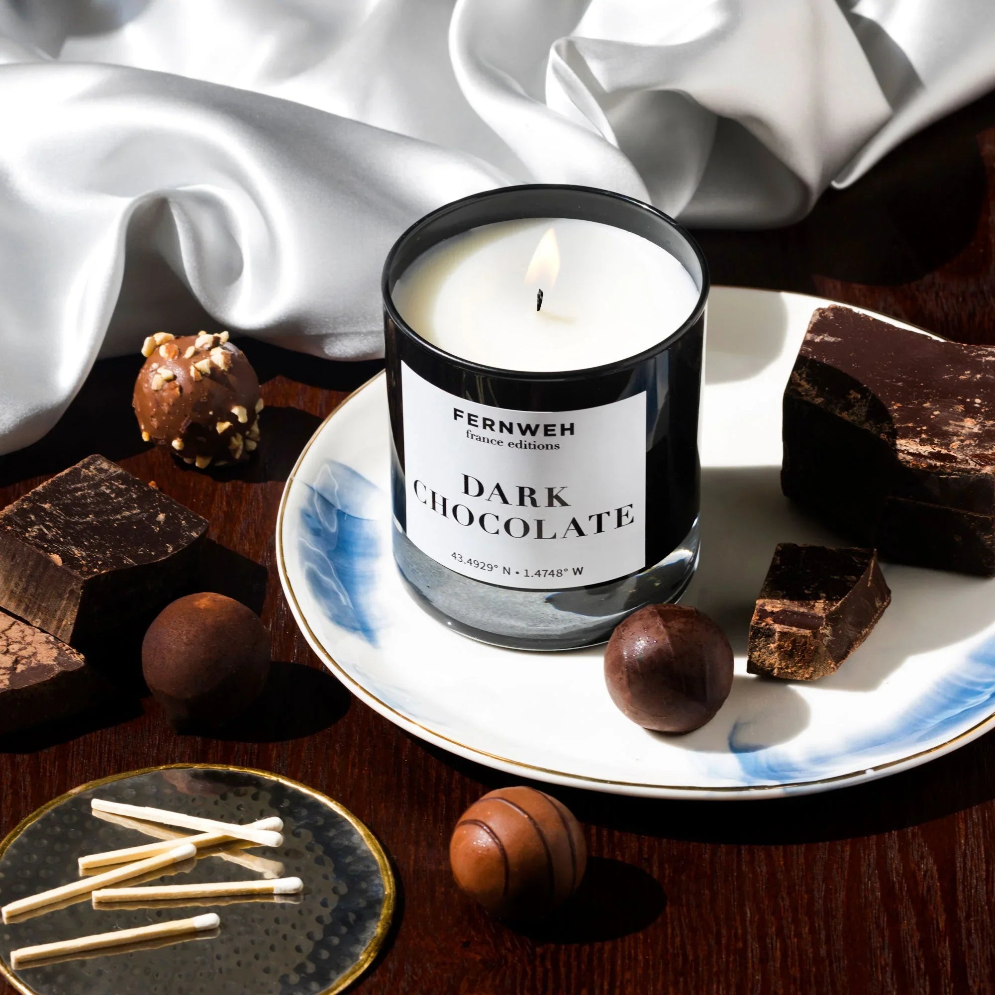 Dark Chocolate Scented Soy Candle Fernweh Editions