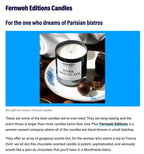 Dark Chocolate Scented Soy Candle Fernweh Editions