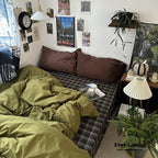 Dark Plaid Goblin Bedding Set