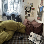 Dark Plaid Goblin Bedding Set