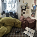 Dark Plaid Goblin Bedding Set
