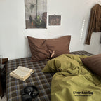 Dark Plaid Goblin Bedding Set