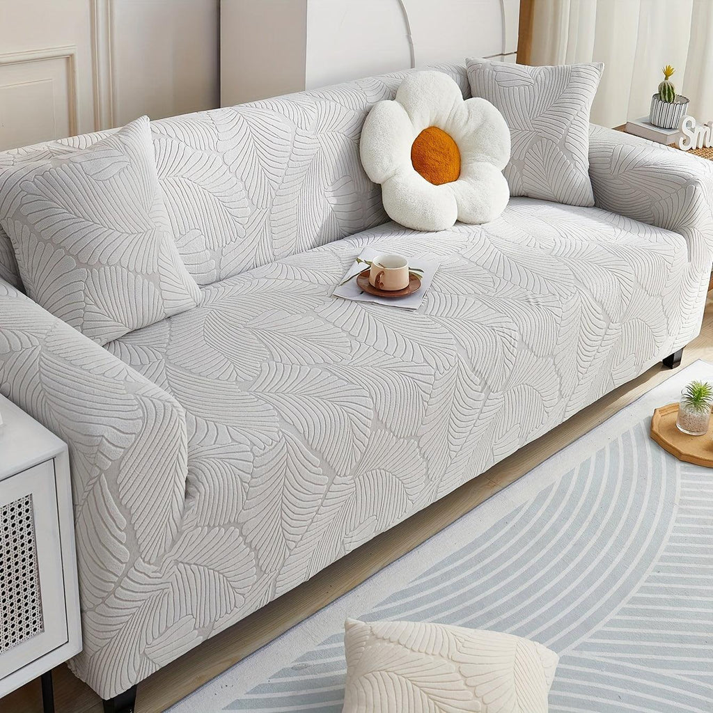 Premium Stretch Gray Couch Cover | Durable, Non-Slip & Versatile topspet