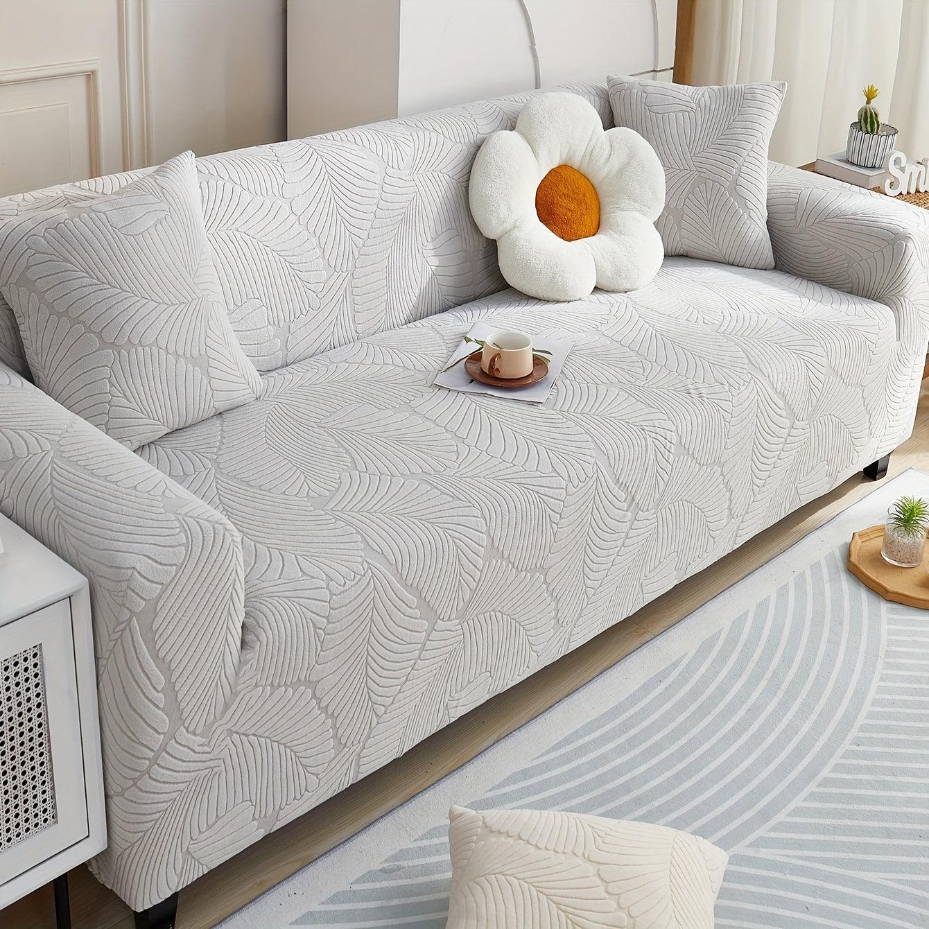 Premium Stretch Gray Couch Cover | Durable, Non-Slip & Versatile topspet