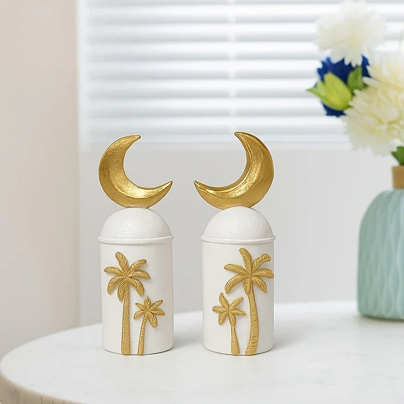 Art Piece - Hand-painted Ramadan Decor, back view - House Of Avana