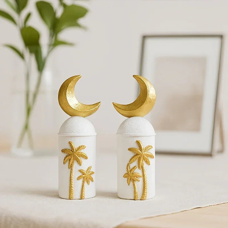 Art Piece - Hand-painted Ramadan Decor, front view - House Of Avana