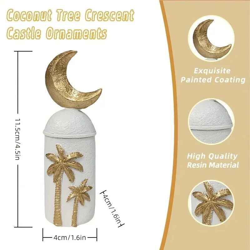 Art Piece - Hand-painted Ramadan Decor, side view - House Of Avana