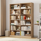 Fultru Bookshelf and Bookcase, 6-tier Wide Bookshelves, Freestanding Display Storage Shelves, Tall... - House Of Avana