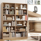 Fultru Bookshelf and Bookcase, 6-tier Wide Bookshelves, Freestanding Display Storage Shelves, Tall... - House Of Avana