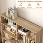 Fultru Bookshelf and Bookcase, 6-tier Wide Bookshelves, Freestanding Display Storage Shelves, Tall... - House Of Avana