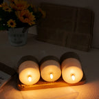 S Remote Control Rope Led Flameless Candles, Retro Style for Bedroom Decor and Bathroom Accessories,... - House Of Avana