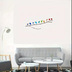 Sea Glass Rainbow Birds Art Handmade Branch Decor, lifestyle image - House Of Avana