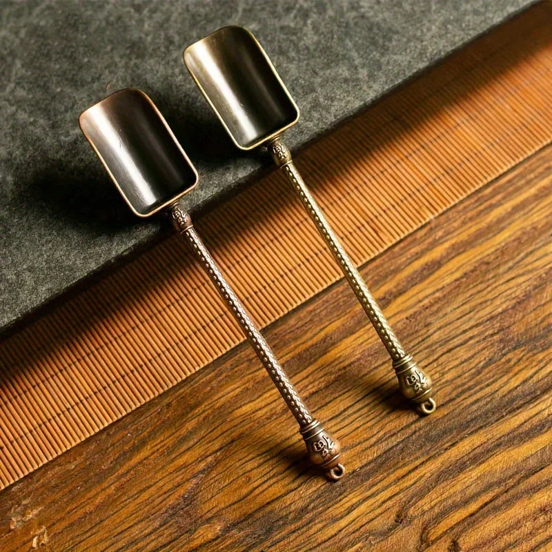 S/s Vintage Metal Tea Spoons Set, Retro Shaped Holiday Ornaments, Christmas Party Home Decor, No... - House Of Avana