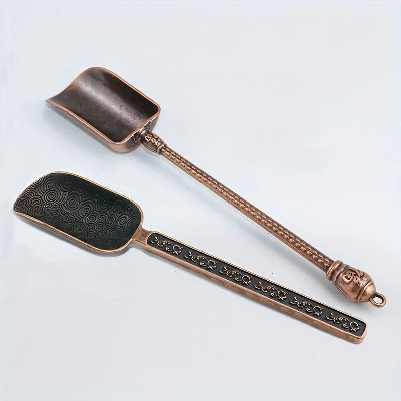 S/s Vintage Metal Tea Spoons Set, Retro Shaped Holiday Ornaments, Christmas Party Home Decor, No... - House Of Avana