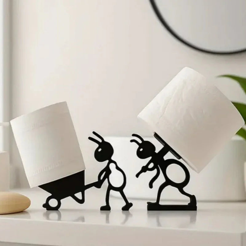 S Modern Ant-shaped Toilet Paper Holders - Self-adhesive, Durable Plastic, Cute Animal Design for... - House Of Avana