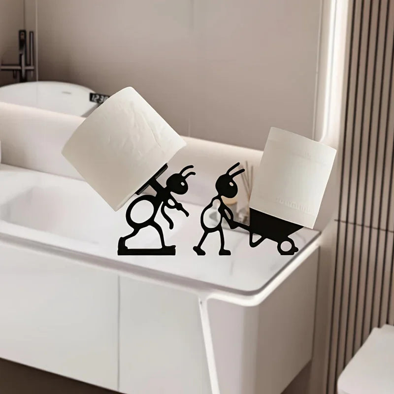 S Modern Ant-shaped Toilet Paper Holders - Self-adhesive, Durable Plastic, Cute Animal Design for... - House Of Avana