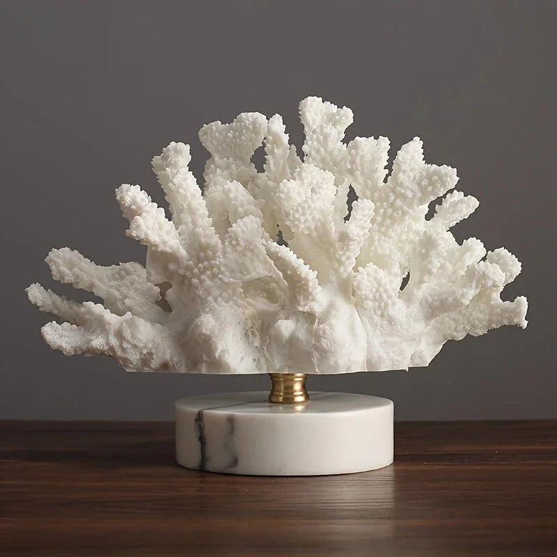 Artificial Resin Coral Decor - Realistic Faux Coral Ornament, Ocean Coral Reef Handicrafts, Home... - House Of Avana