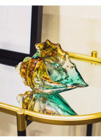 Handmade Glass Conch Art Decoration, Ocean Series Home Decor, Collectible Handmade Art Sculpture, Party... - House Of Avana