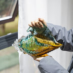 Handmade Glass Conch Art Decoration, Ocean Series Home Decor, Collectible Handmade Art Sculpture, Party... - House Of Avana