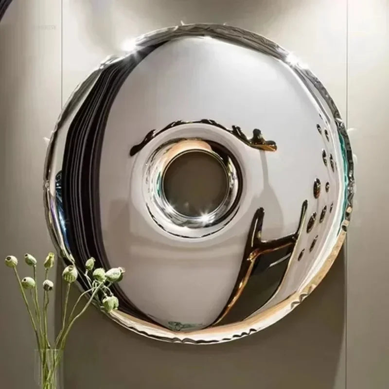 Nordic Wall Decor - Stainless Steel Modern, angled view - House Of Avana