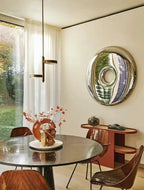 Nordic Wall Decor - Stainless Steel Modern, back view - House Of Avana