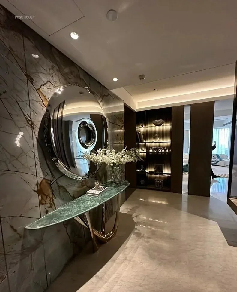 Nordic Wall Decor - Stainless Steel Modern, side view - House Of Avana