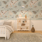 Alphabet Wallpaper - Nursery Wall Decor Wallpapers, back view - House Of Avana