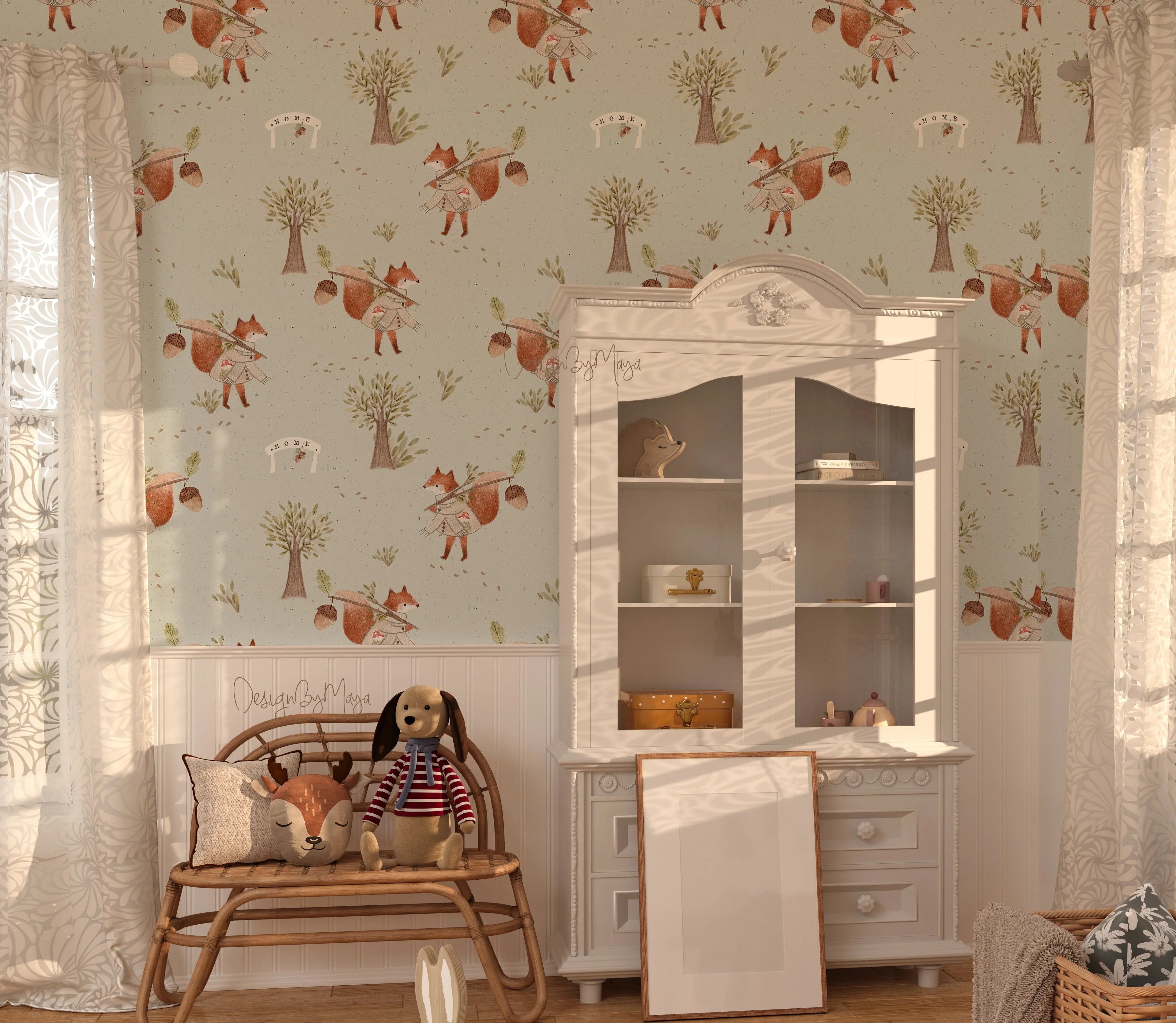 Alphabet Wallpaper - Nursery Wall Decor Wallpapers, product packaging - House Of Avana