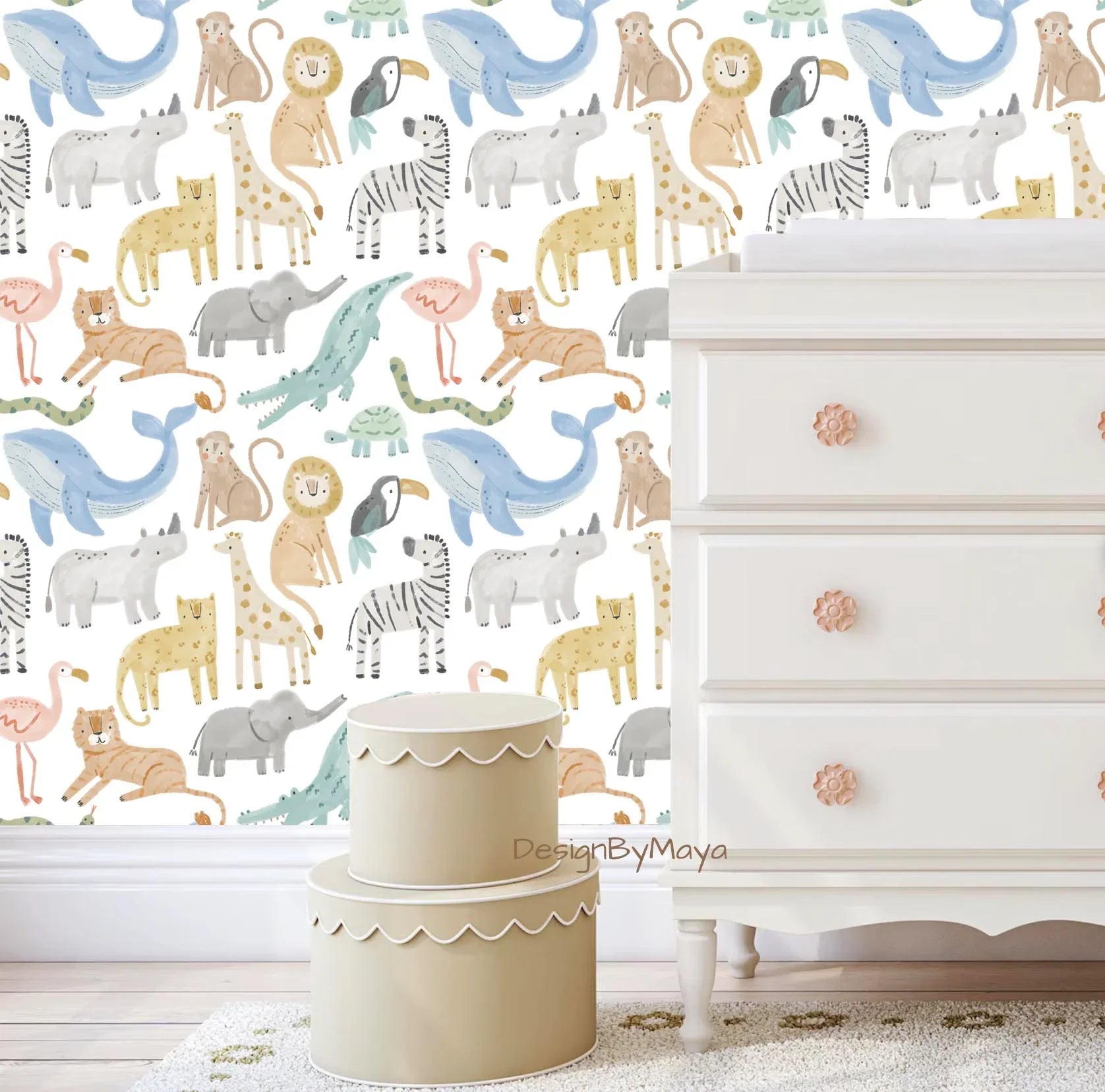 Arctic Animals Wallpaper - Nursery Wall Decor Wallpapers, product packaging - House Of Avana