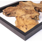 Natural Wood Wall Decor 16'' - Handcrafted Rustic Charm, lifestyle image - House Of Avana