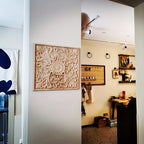 Wall Decor - Wooden Large Square, back view - House Of Avana