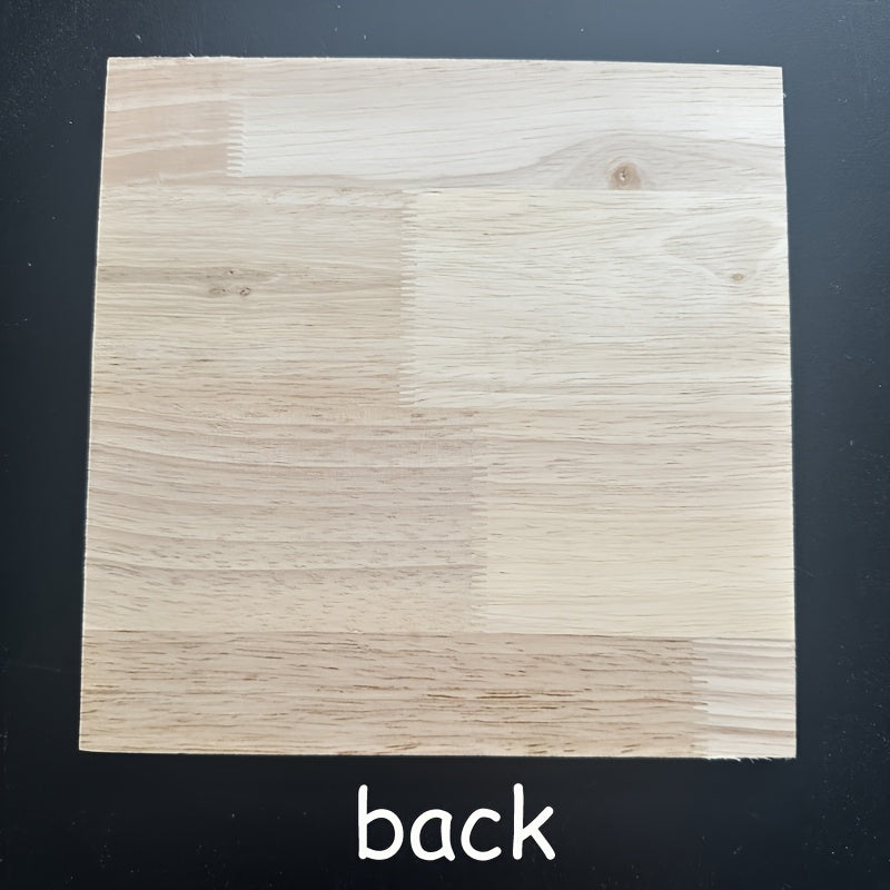 Wall Decor - Wooden Large Square, side view - House Of Avana