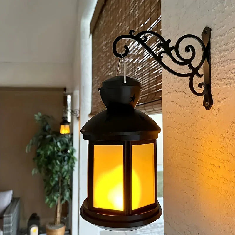 [Elegant Swirl Hooks] 2pcs or 4pcs Black Iron Hooks - Elegant Swirl Design Metal Bracket for Hanging Plants, Lanterns, And Wind Chimes | Indoor And Outdoor Home Decoration, Easy Installation House Of Avana