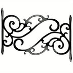 [Elegant Swirl Hooks] 2pcs or 4pcs Black Iron Hooks - Elegant Swirl Design Metal Bracket for Hanging Plants, Lanterns, And Wind Chimes | Indoor And Outdoor Home Decoration, Easy Installation House Of Avana