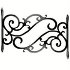 [Elegant Swirl Hooks] 2pcs or 4pcs Black Iron Hooks - Elegant Swirl Design Metal Bracket for Hanging Plants, Lanterns, And Wind Chimes | Indoor And Outdoor Home Decoration, Easy Installation House Of Avana [[SKU:HOA-GDN-003]]