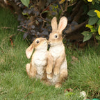 A Couple of Decorative Rabbit Figurines for Garden, Patio, or Balcony Landscaping. - House Of Avana