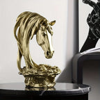 Decorative Horse Head Figurine Sculpture - House Of Avana