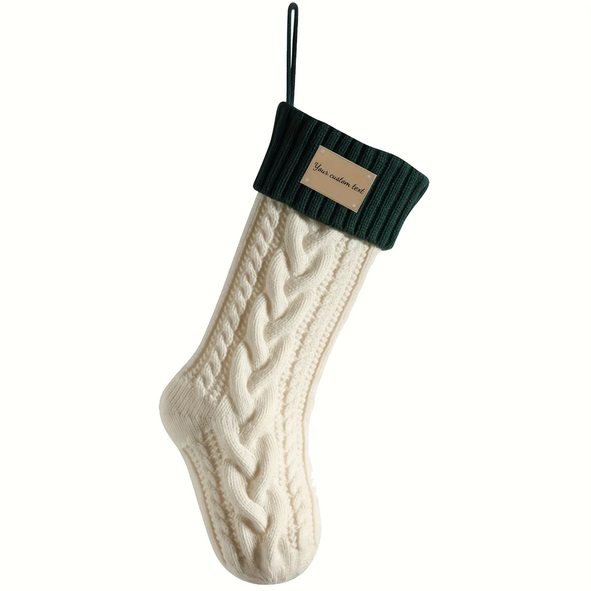 2025 Newest Knitted Christmas Stockings, Customized Personalization Holiday Decorative Socks for Family... - House Of Avana